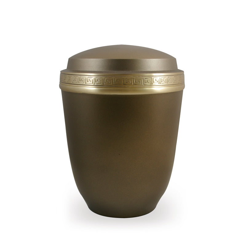 GRECA BROWN brass urn