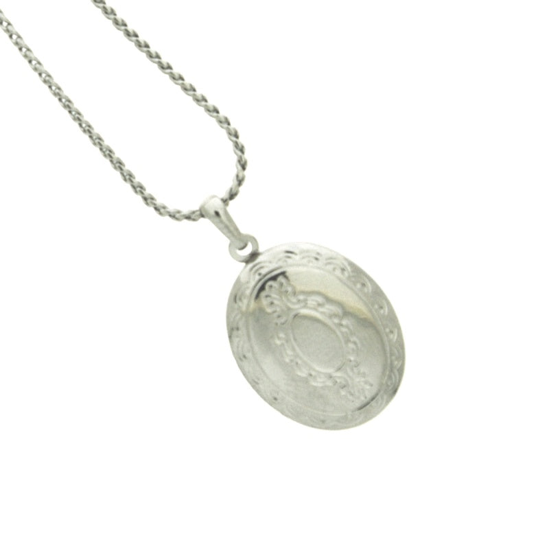 Silver locket pendant