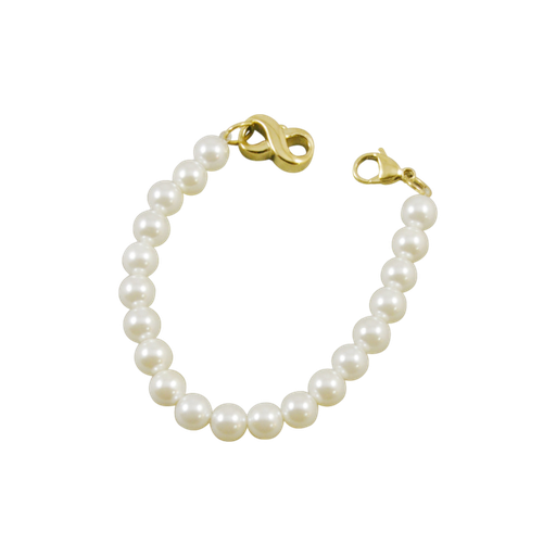[721010200] Pulsera 19,5cm JOFIEL GOLD con perlas Ø8mm para contener cenizas