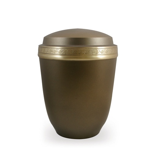 [701003600] GRECA BROWN brass urn