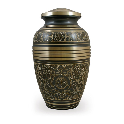 [701003700] DORIA Brass urn 
