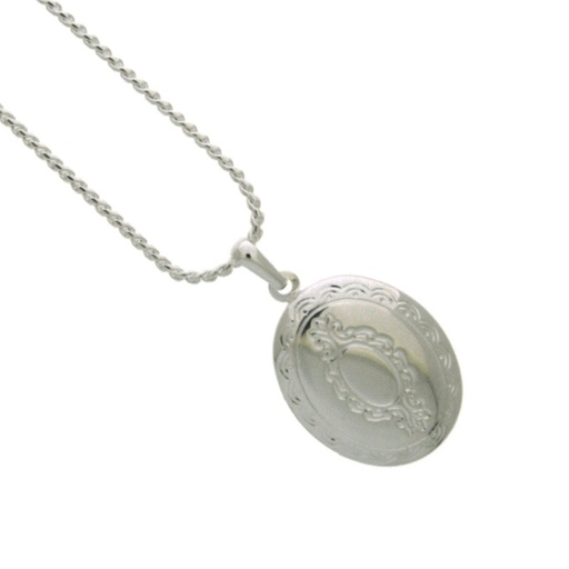 [781010500] Rhodium plated locket pendant